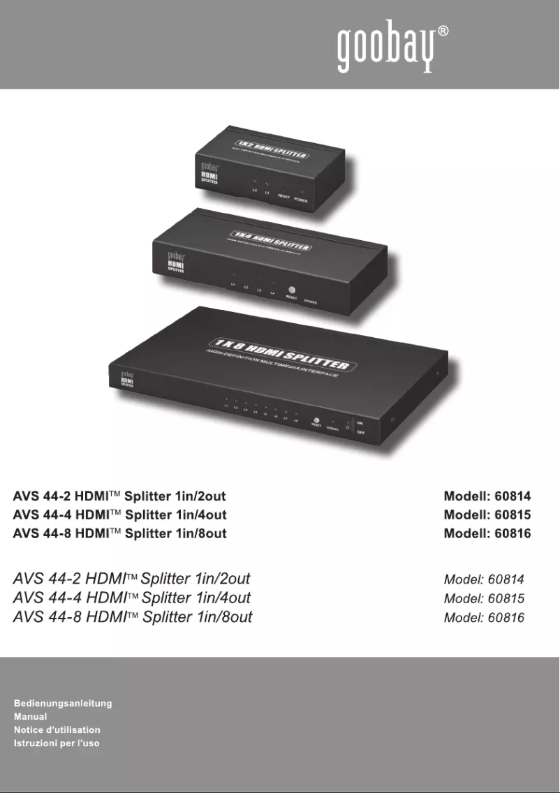 Page 1 de la notice Manuel utilisateur Wentronic 60816