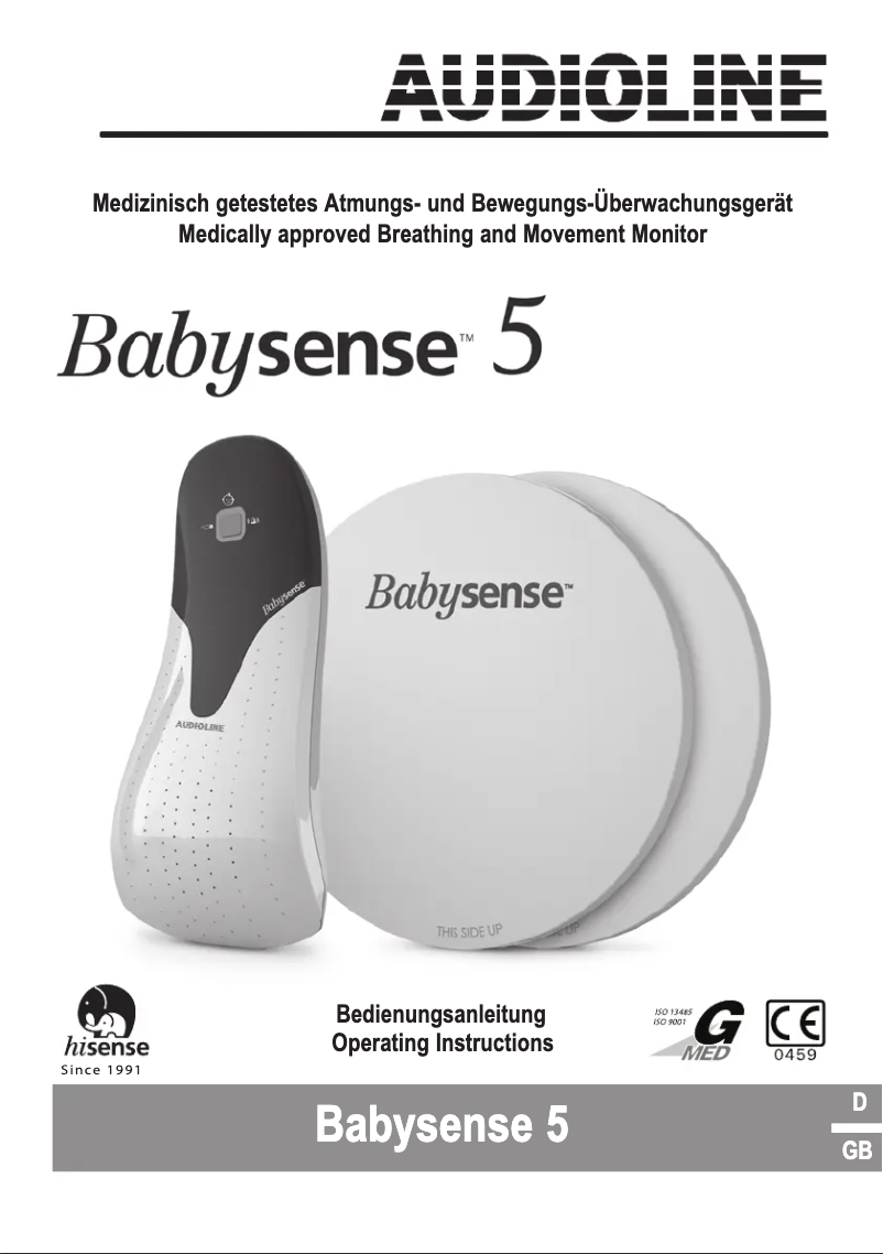 Page 1 de la notice Manuel utilisateur Audioline Babysense 5