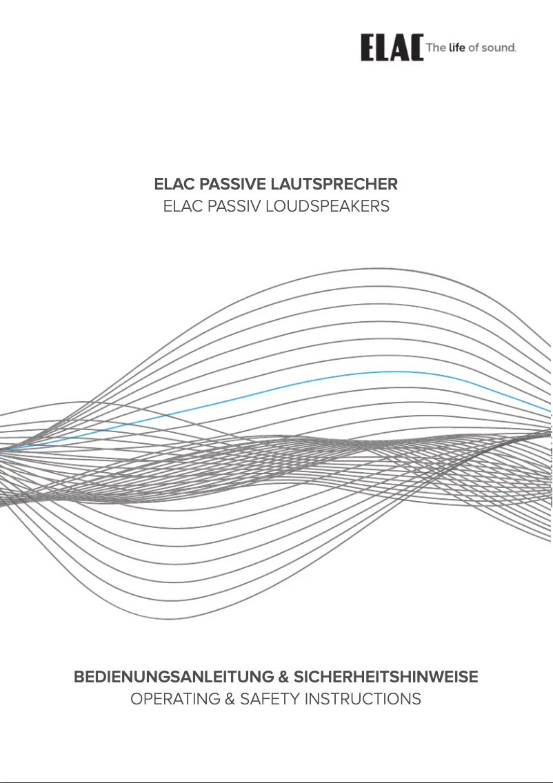Page n°1 - Manuel utilisateur ELAC BS 312.2