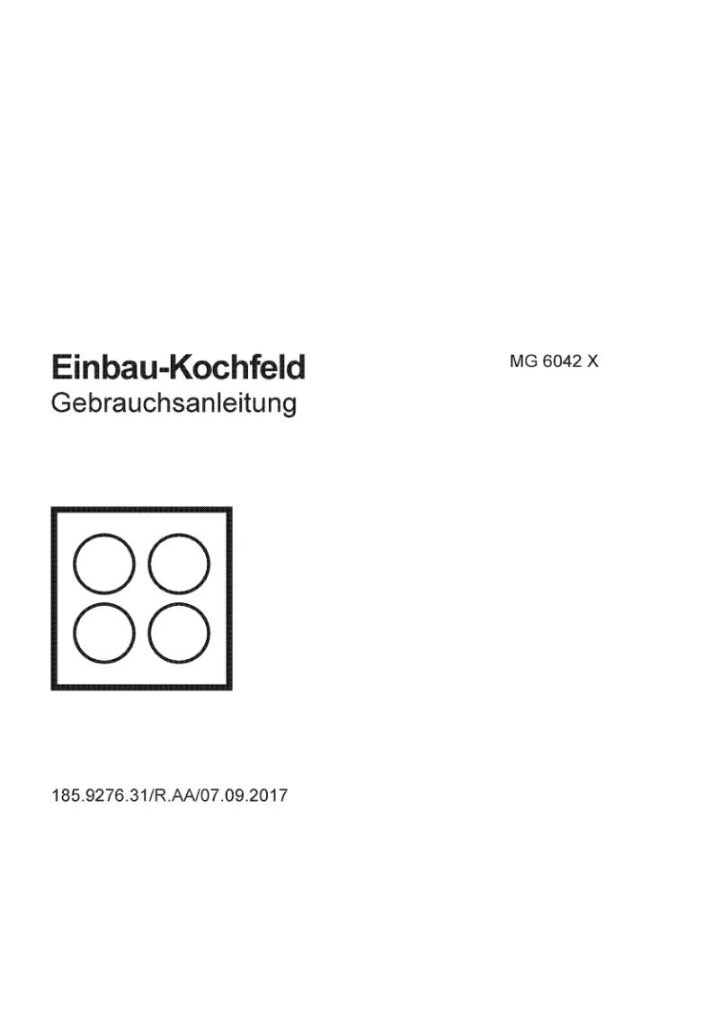 Image de la première page du manuel de l'appareil MG 6042 X