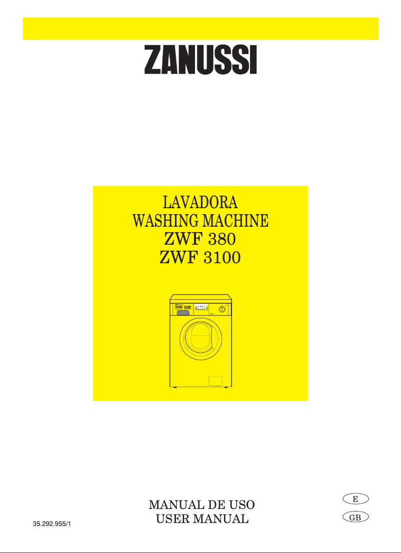Página 1 del manual Manual de usuario Zanussi ZWF380
