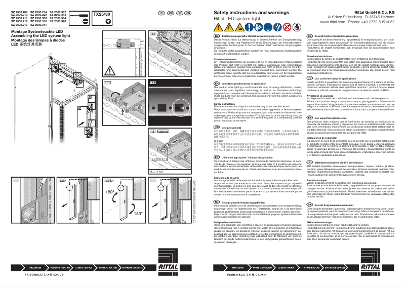Page 1 de la notice Manuel utilisateur Rittal SZ 2500.320