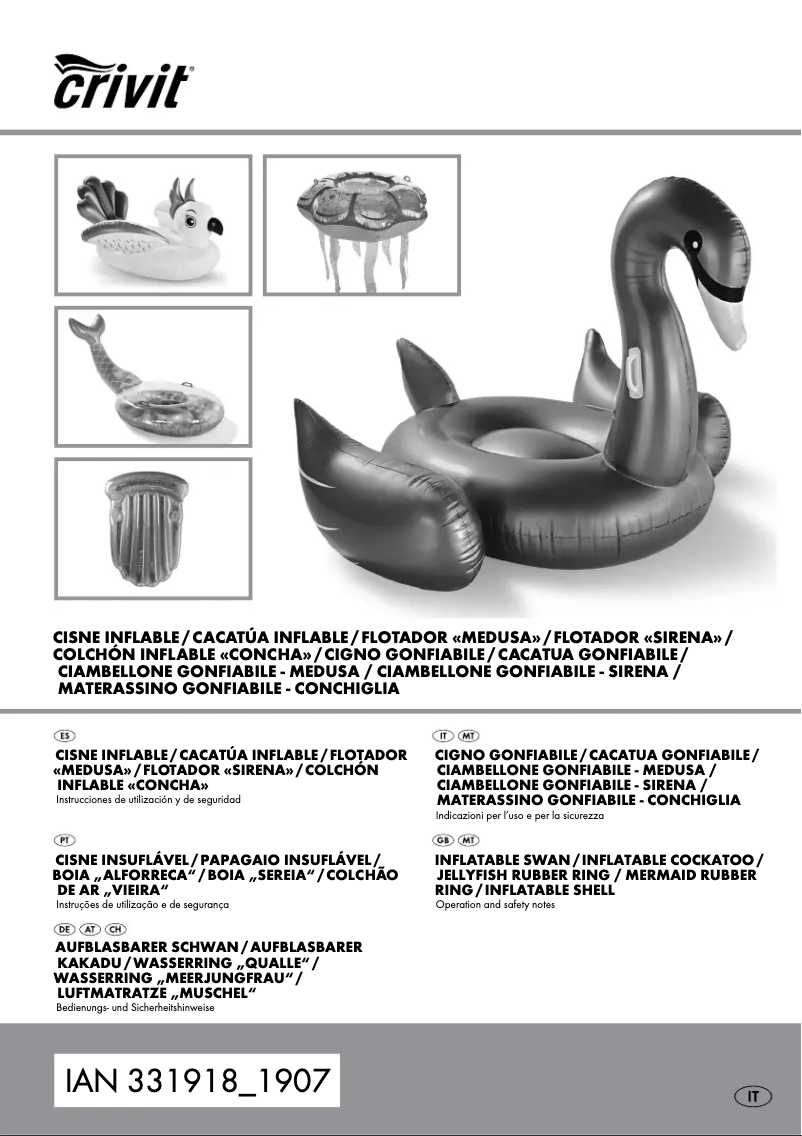 Page 1 de la notice Manuel utilisateur Crivit HG05887A