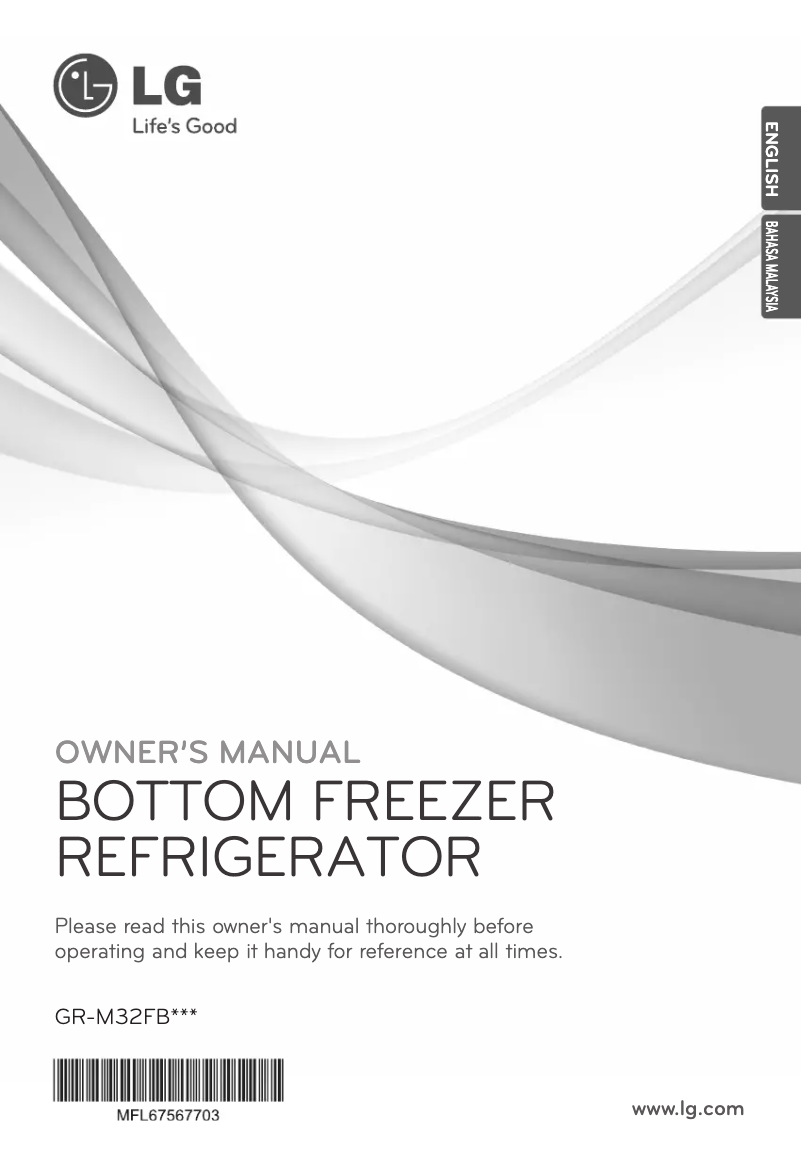 Page 1 de la notice Manuel utilisateur LG GR-V9100