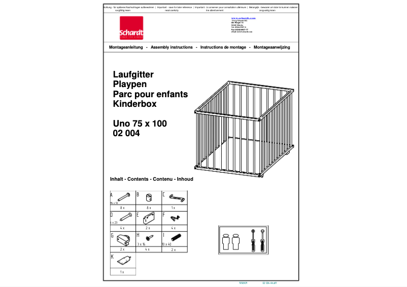 Image de la première page du manuel de l'appareil Uno