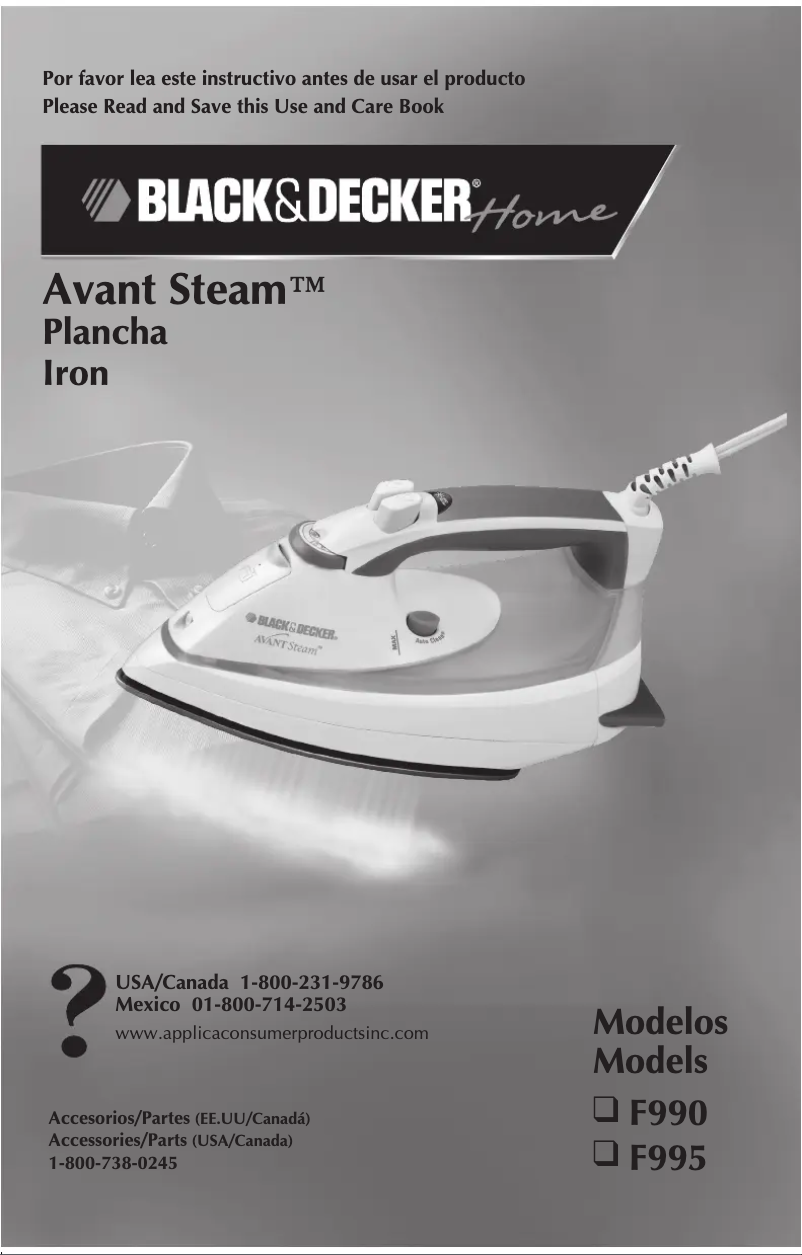 Image de la première page du manuel de l'appareil F995