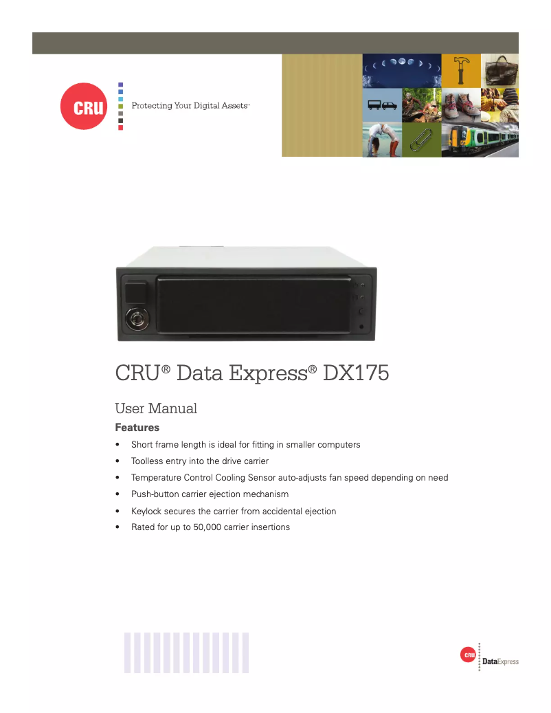 Page n°1 - Manuel utilisateur CRU Data Express DX175
