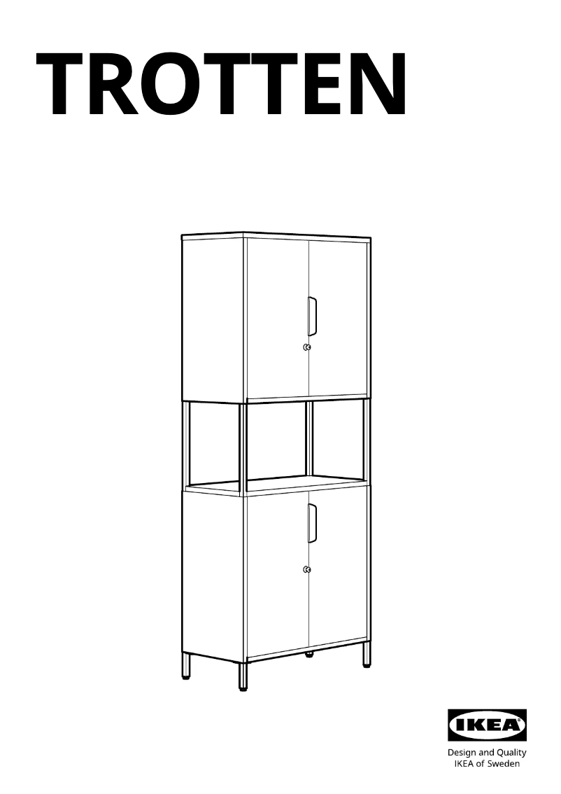 Page 1 de la notice Manuel utilisateur Ikea TROTTEN 804.748.58