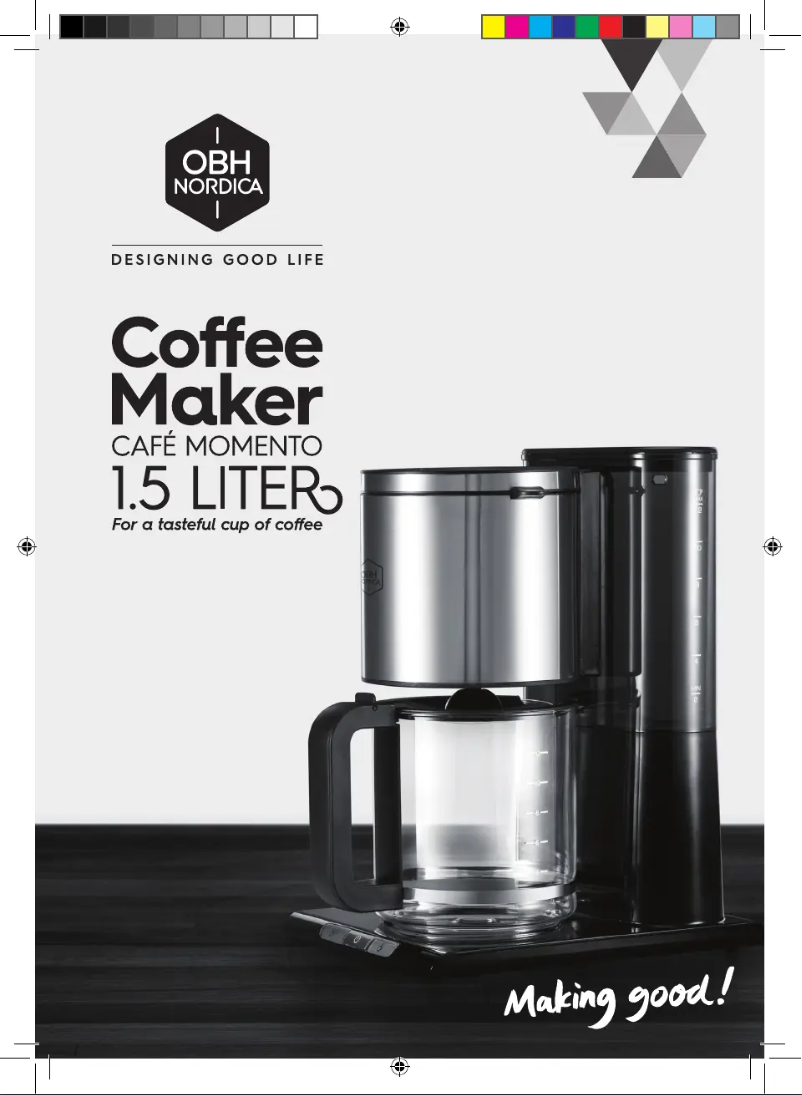 Page 1 de la notice Manuel utilisateur OBH Nordica Cafe Momento 2314