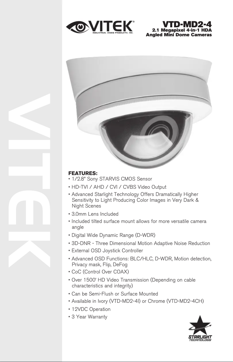 Image de la première page du manuel de l'appareil VTD-MD2-4I