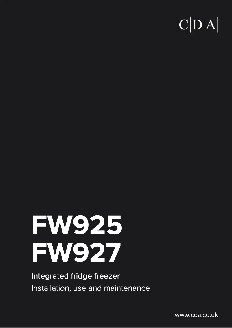 Image de la première page du manuel de l'appareil FW927