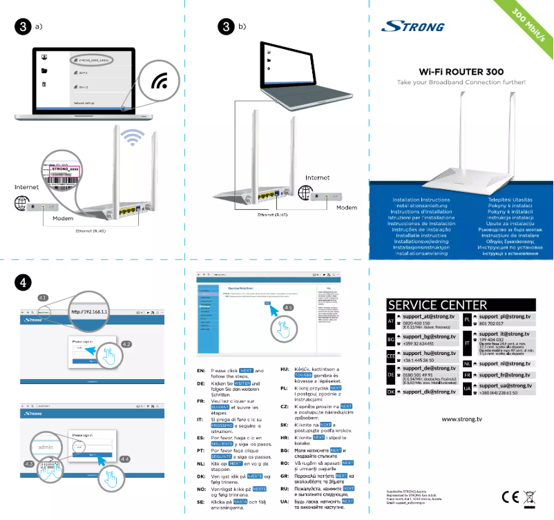 Page 1 de la notice Manuel utilisateur Strong Wi-Fi Router 300