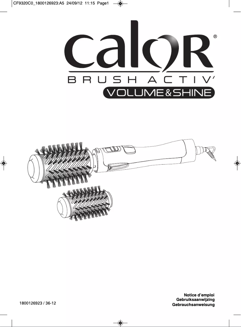Page 1 de la notice Manuel utilisateur Calor CF9320C0