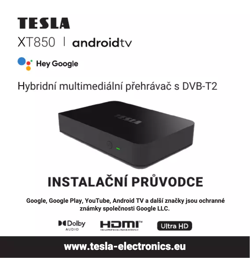 Page 1 de la notice Manuel utilisateur Tesla MediaBox XT850