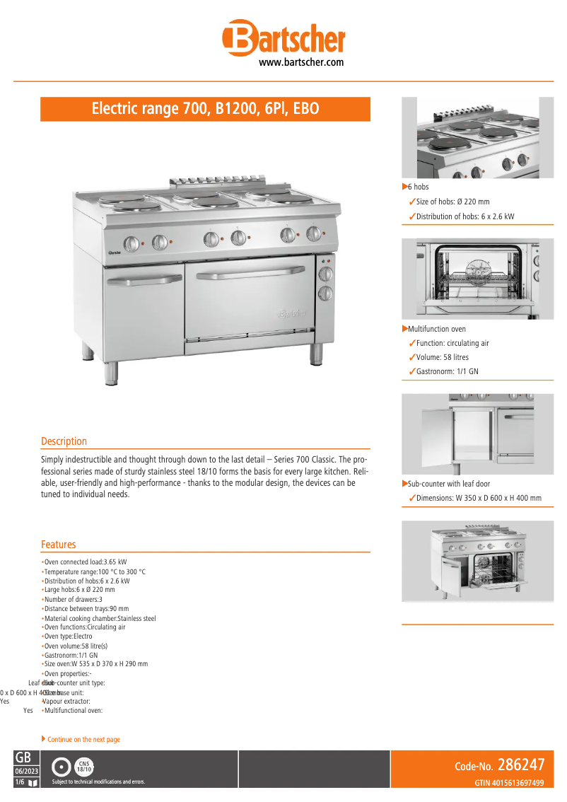 Image de la première page du manuel de l'appareil 286247