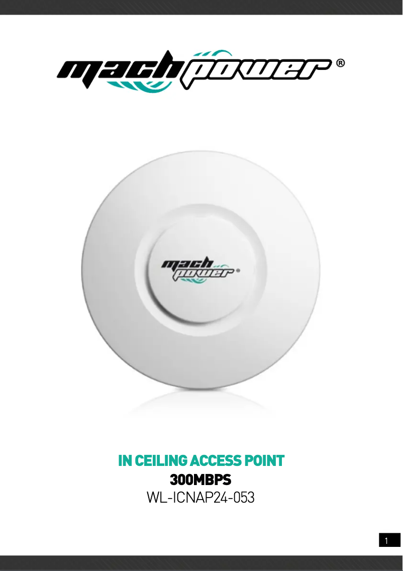 Image de la première page du manuel de l'appareil WL-ICNAP24-053