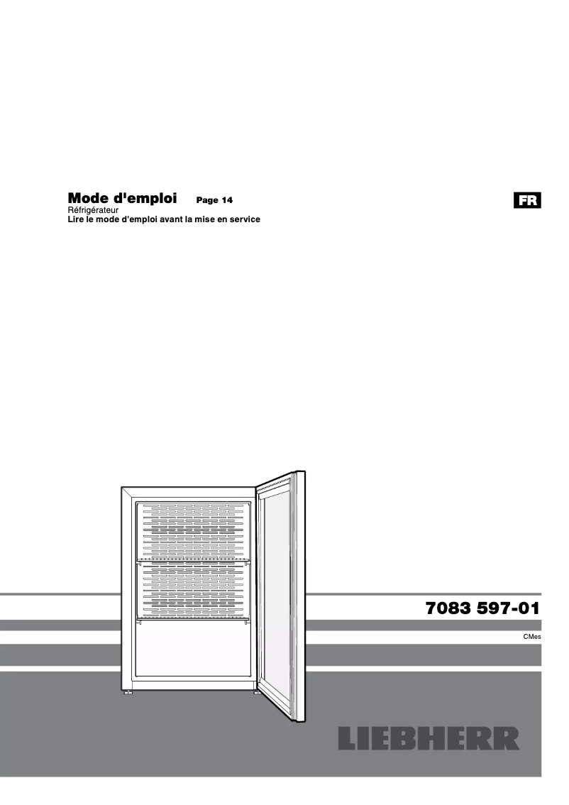 Page 1 de la notice Manuel utilisateur Liebherr CMES 502
