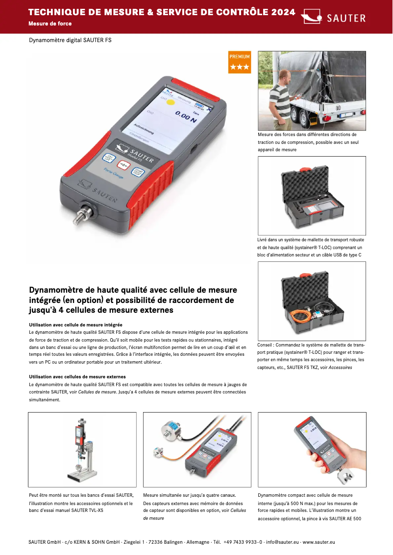 Page 1 de la notice Brochure Kern FS 2-100