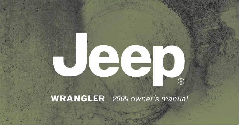 Page n°1 - Manuel utilisateur Jeep Wrangler (2009)
