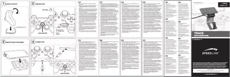 Image de la première page du manuel de l'appareil Trace SL-4433-BK