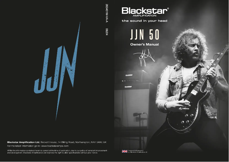 Page n°1 - Manuel utilisateur Blackstar JJN 50