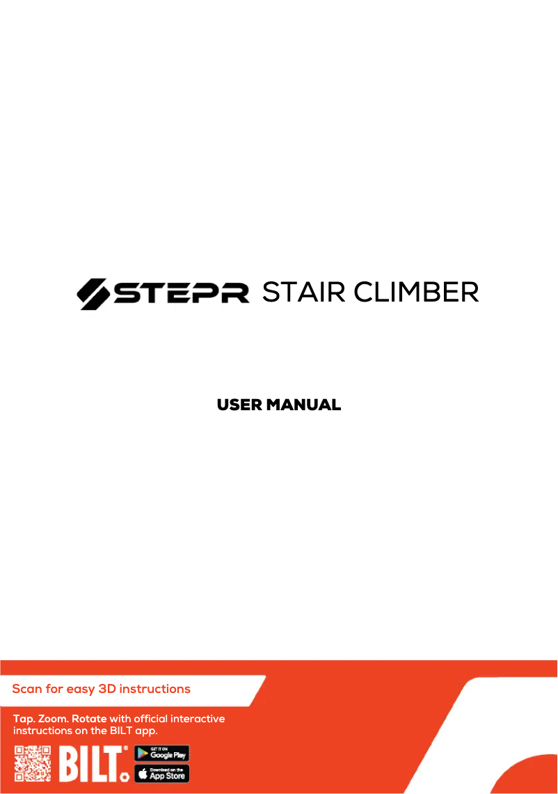 Image de la première page du manuel de l'appareil Stair Climber