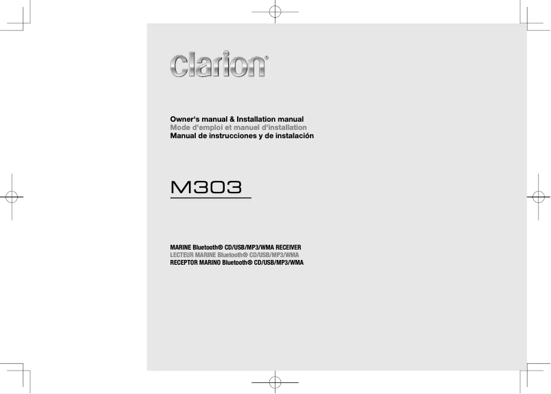 Image de la première page du manuel de l'appareil M303