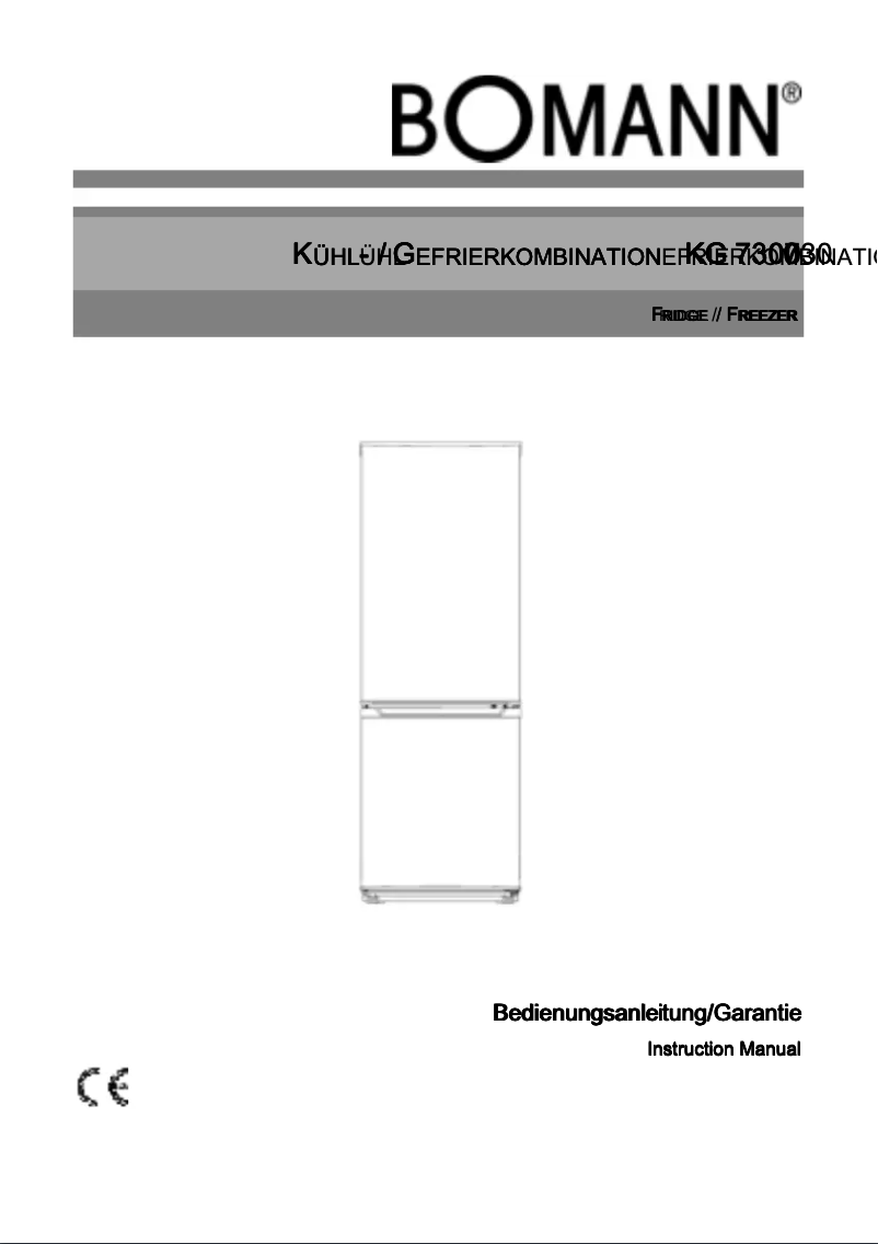 Image de la première page du manuel de l'appareil KG 7300
