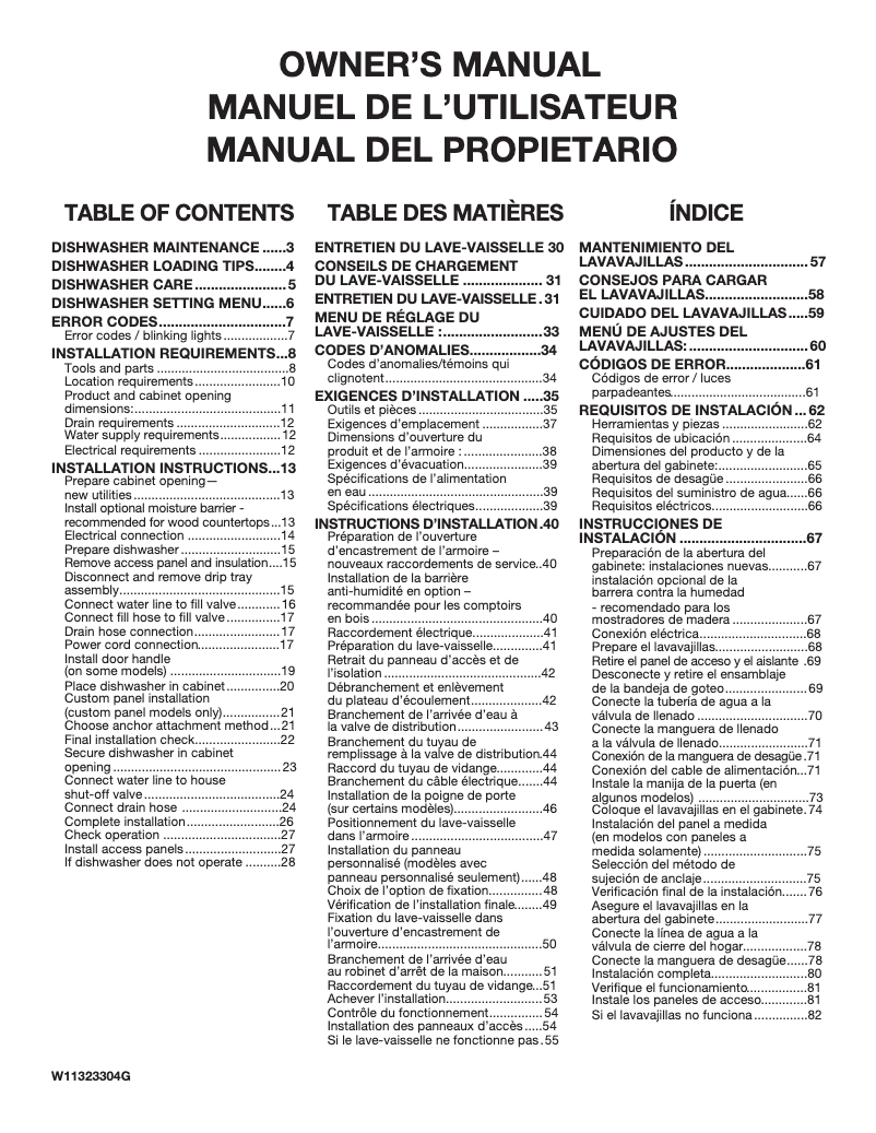 Page n°1 - Manuel utilisateur Maytag MDB8959SKB
