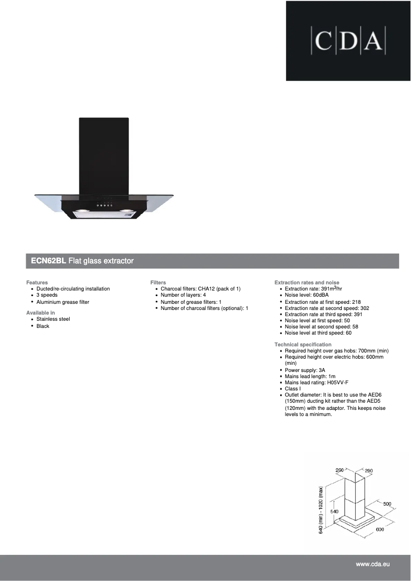 Image de la première page du manuel de l'appareil ECN62BL