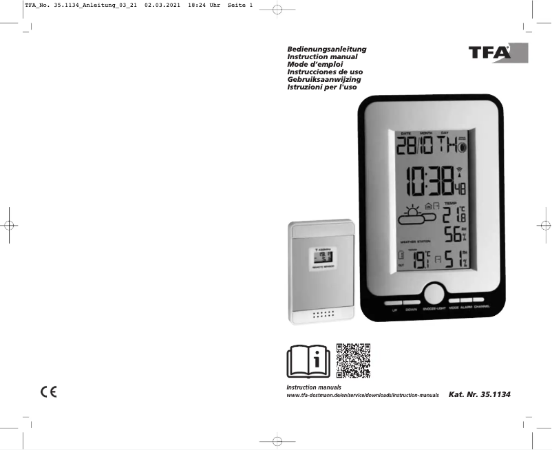 Image de la première page du manuel de l'appareil MULTY 35.1134.10