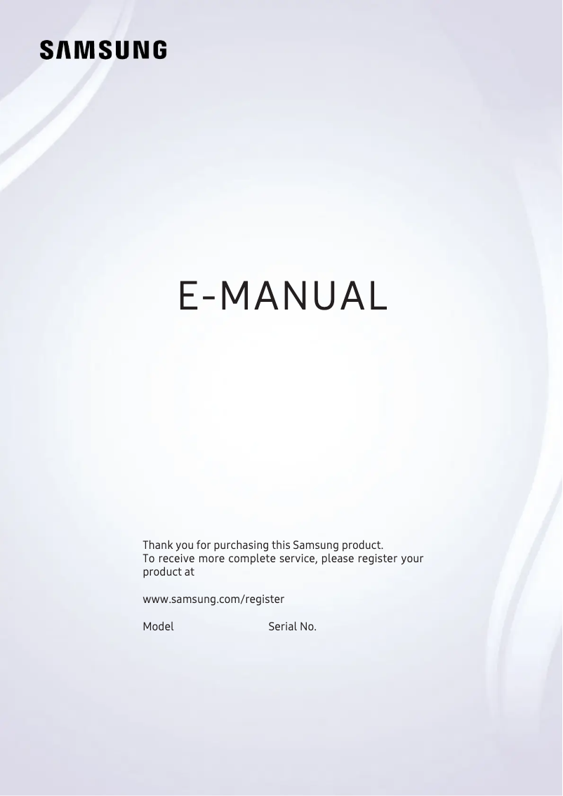 Page 1 de la notice Manuel utilisateur Samsung UA55MUF30ZJ