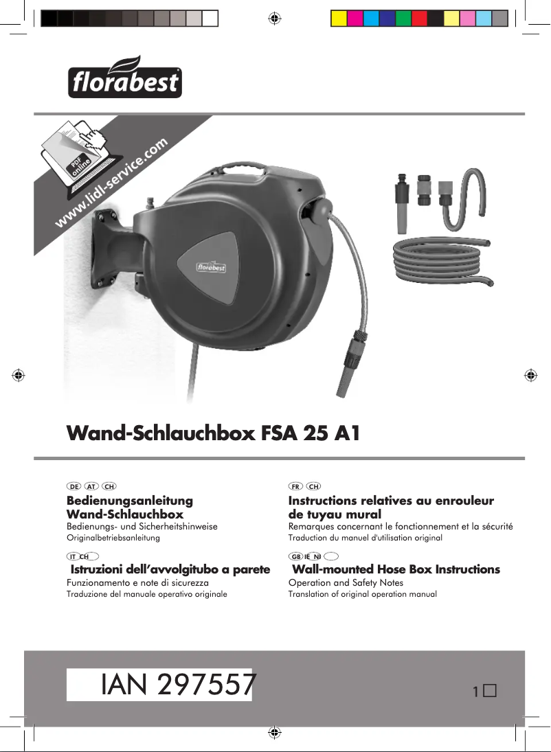 Page 1 de la notice Manuel utilisateur Florabest FSA 25 A1