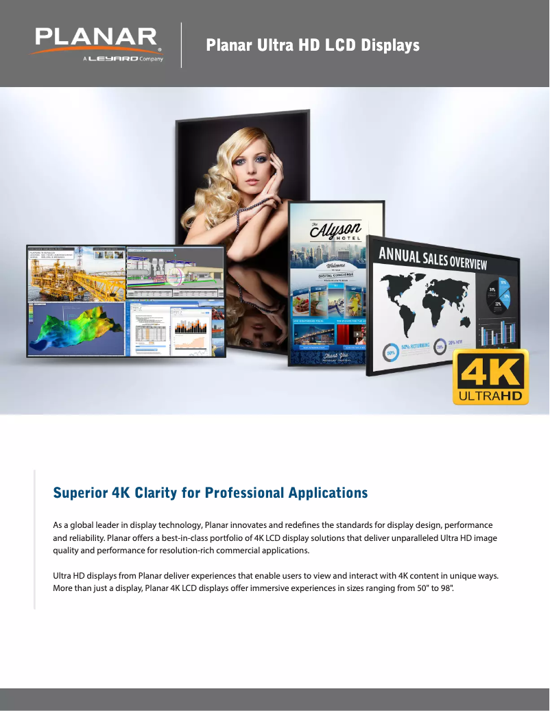 Page n°1 - Brochure Planar UltraRes UR7551-MX