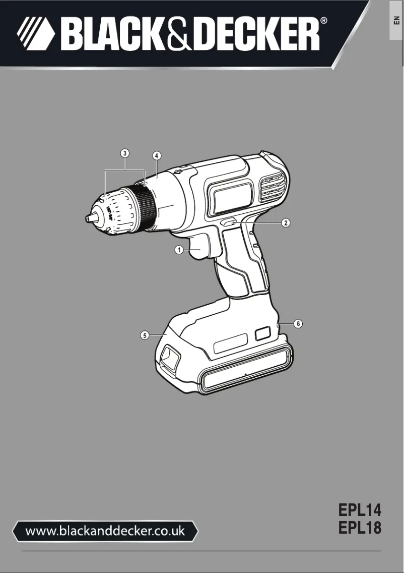 Page 1 de la notice Manuel utilisateur Black & Decker EPL14