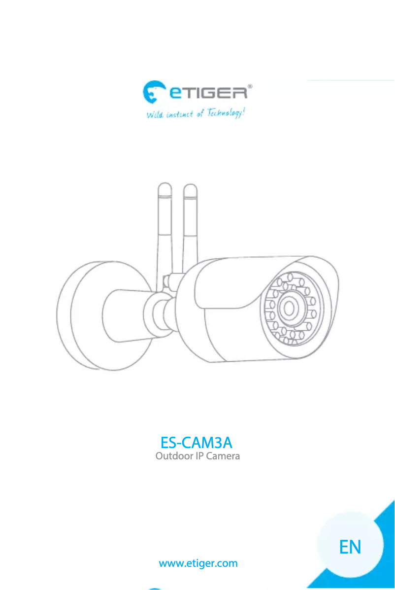 Image de la première page du manuel de l'appareil ES-CAM3A