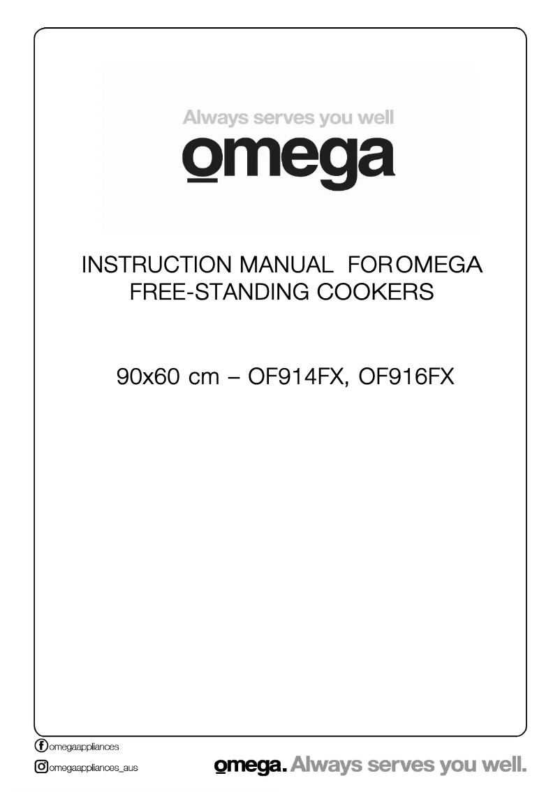 Page n°1 - Manuel utilisateur Omega OF916FX