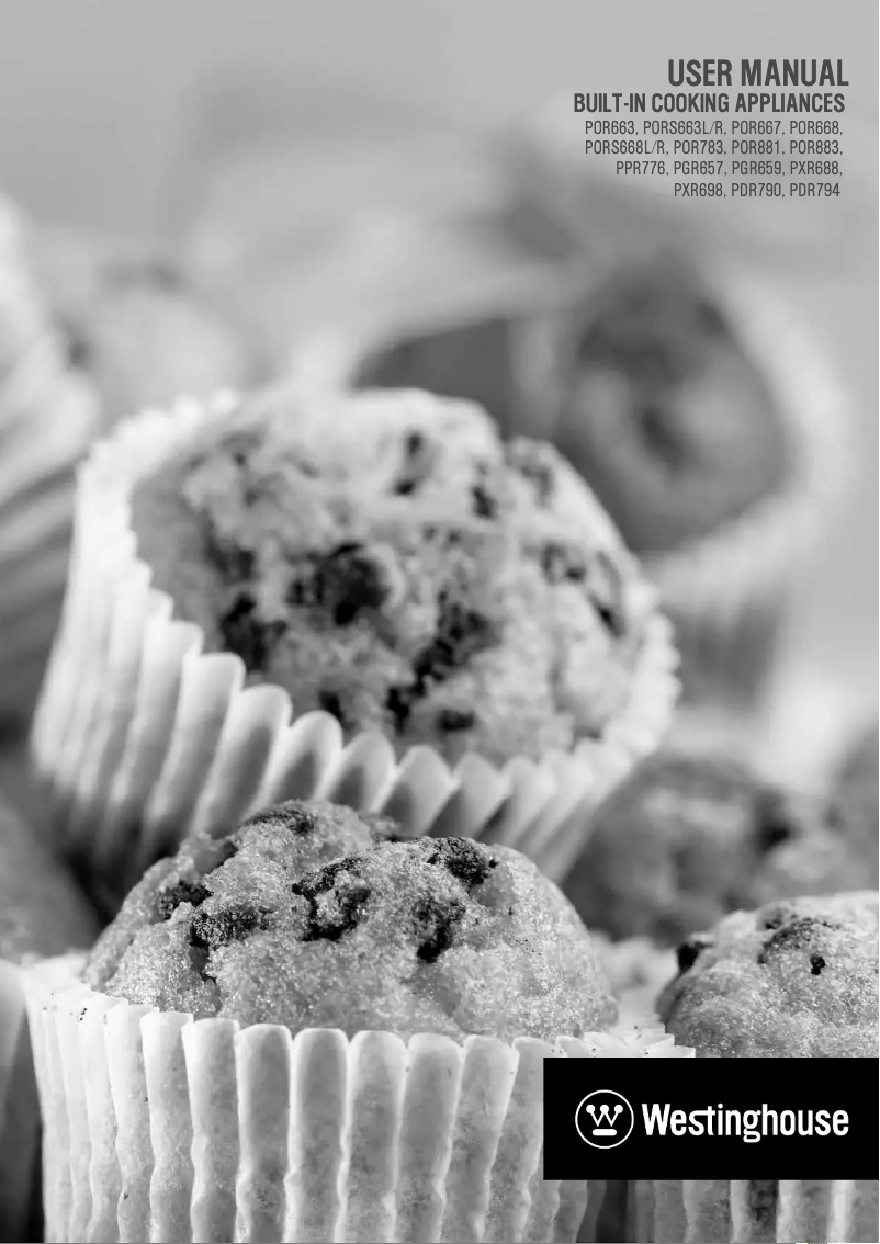 Page 1 de la notice Manuel utilisateur Westinghouse PORS663W