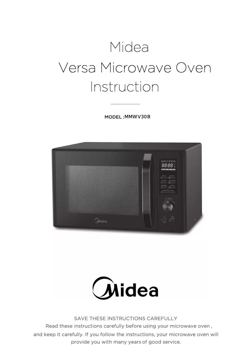 Page n°1 - Mode d'emploi Midea MMWV30B