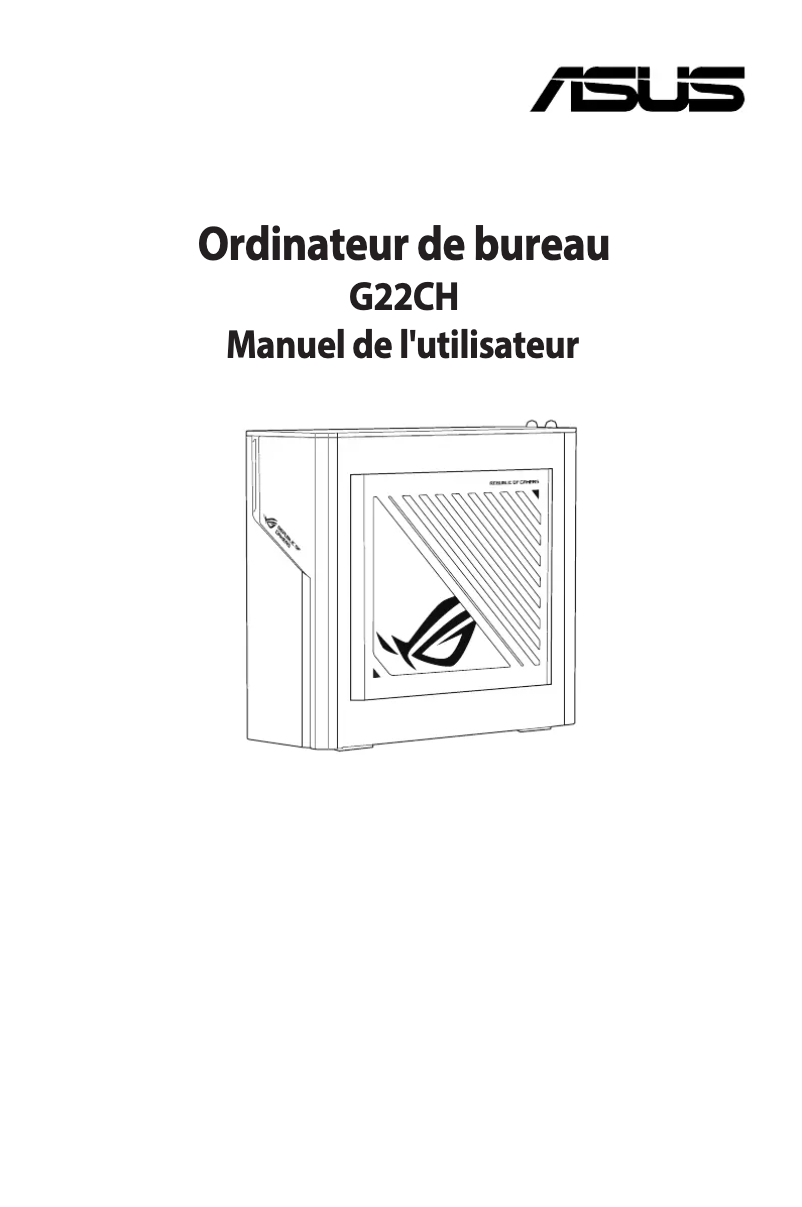 Image de la première page du manuel de l'appareil G22CH