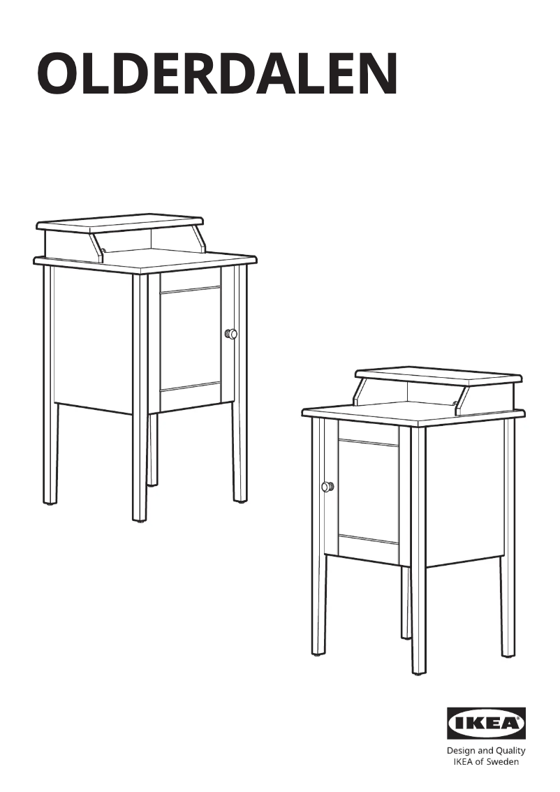 Imagen de la primera página del manual del dispositivo OLDERDALEN 305.008.93
