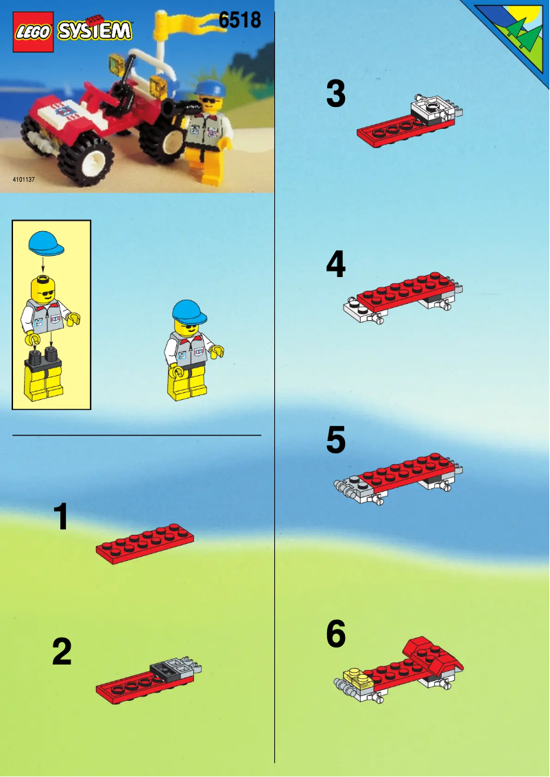 Page 1 de la notice Manuel utilisateur Lego 4-WHEEL MOTORBIKE
