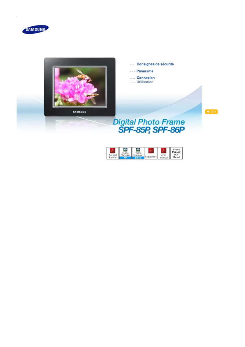 Page n°1 - Manuel utilisateur Samsung SPF-86P