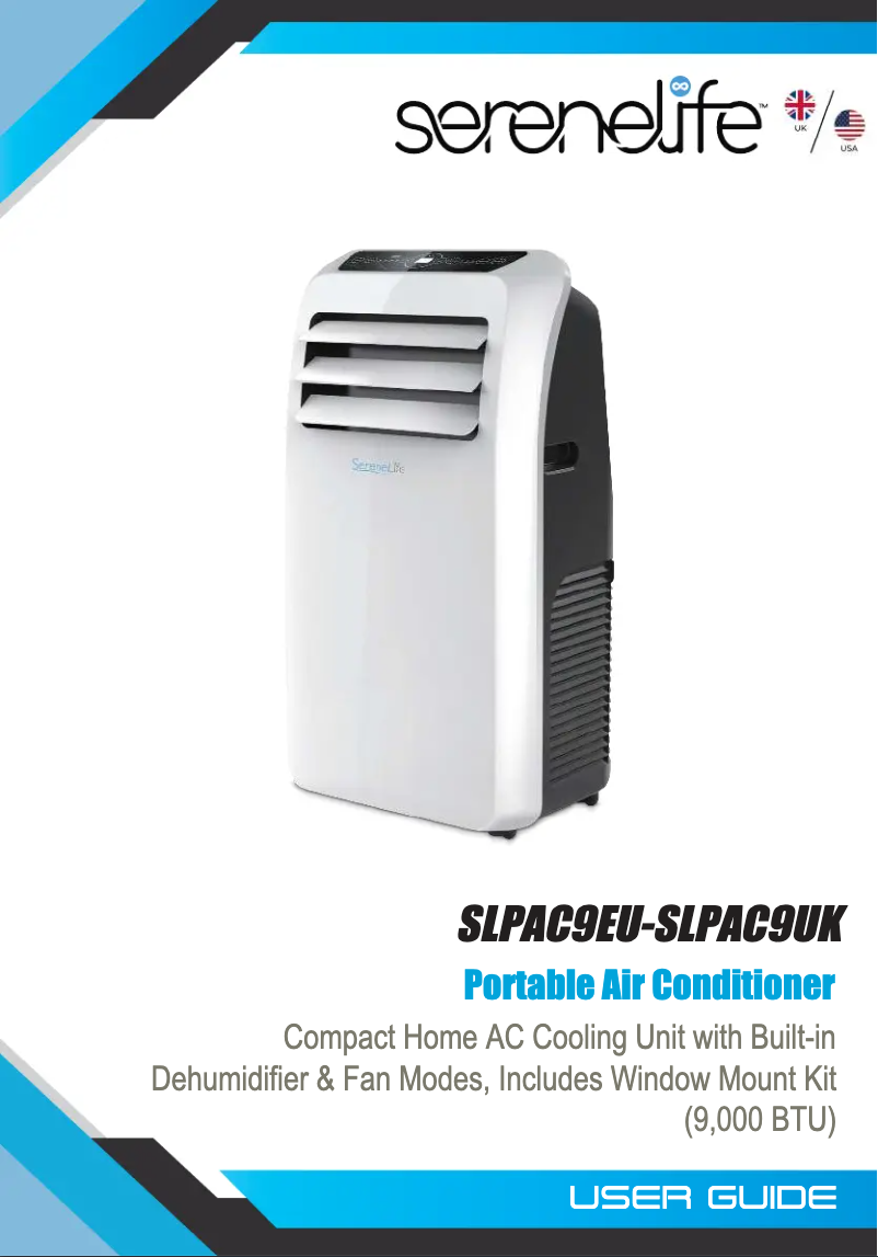 Page n°1 - Manuel utilisateur SereneLife SLPAC9