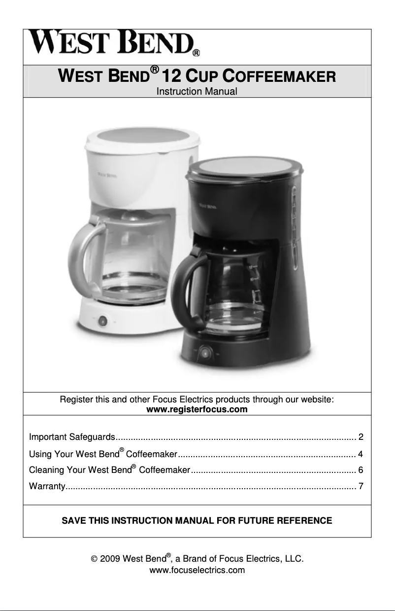 Page n°1 - Manuel utilisateur Focus Electrics 56310