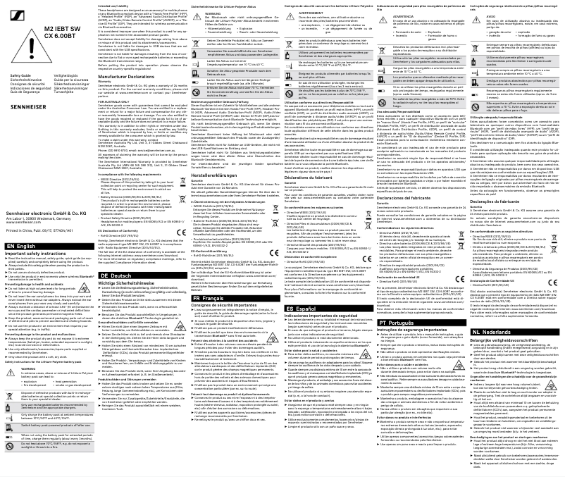 Image de la première page du manuel de l'appareil CX 6.00BT