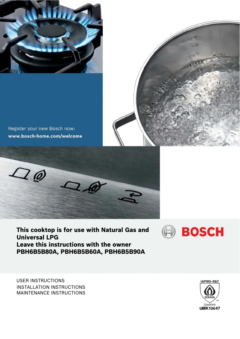 Página 1 del manual Manual de usuario Bosch PBH6B5B80A