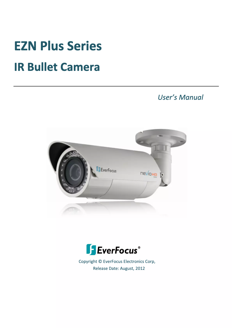 Página 1 del manual Manual de usuario EverFocus EZN3340