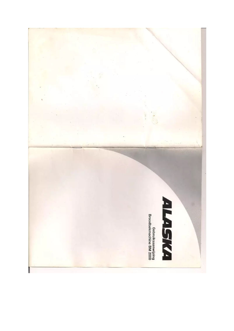 Image de la première page du manuel de l'appareil BM 2000