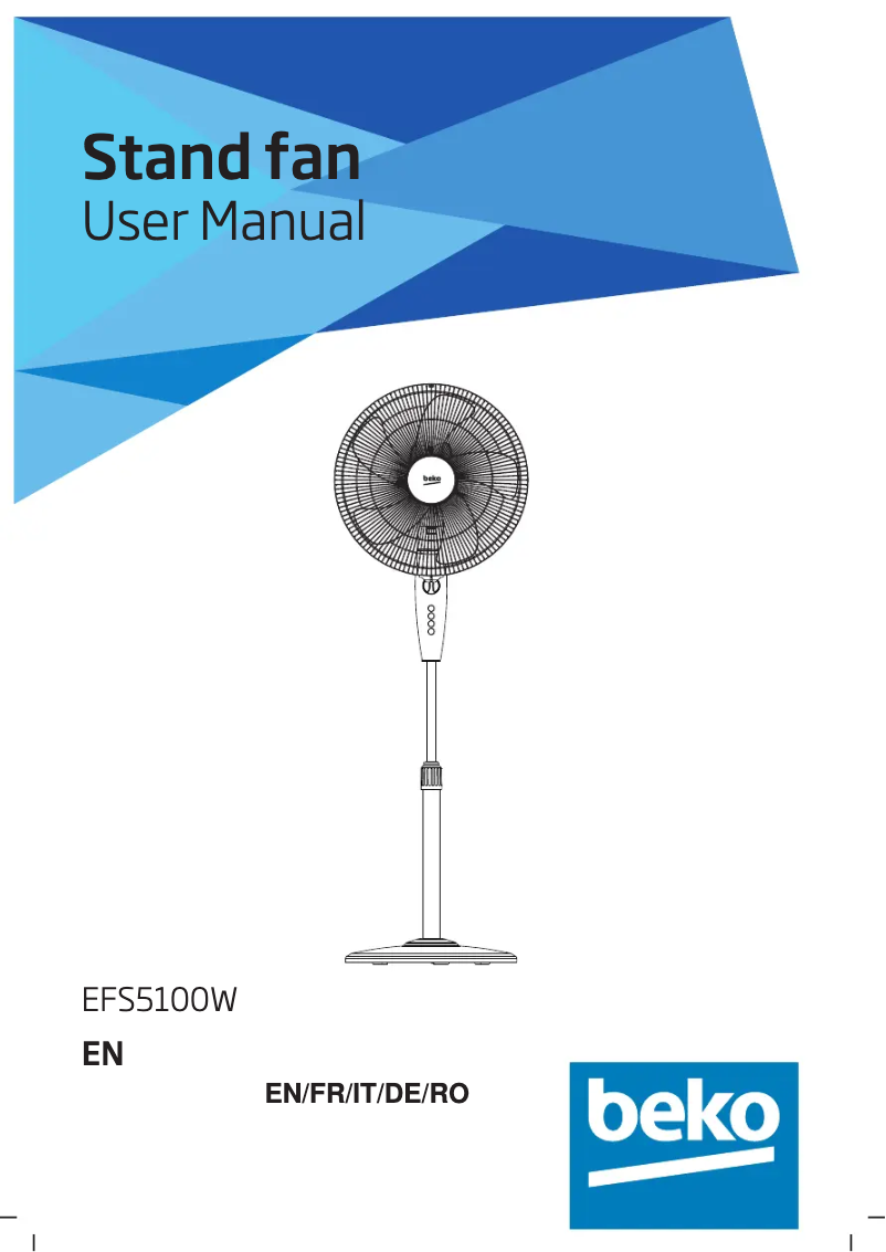 Page 1 de la notice Manuel utilisateur Beko EFS5100W